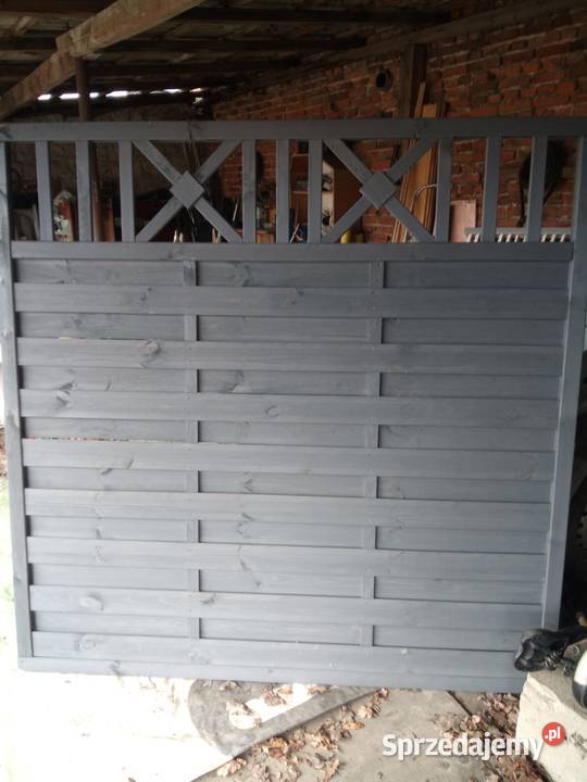 NOWY Płot drewniany PARMA malowanylazura szara 5 Wrocław