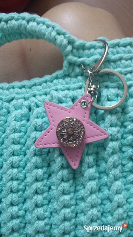 Torebka glamour ze sznurka turkus bag Warszawa sprzedam