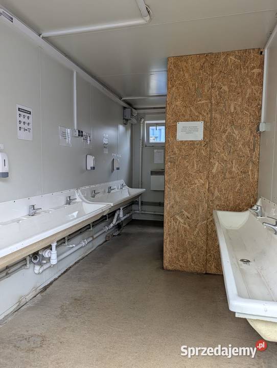Kontener sanitarny umywalnia WC Warszawa mazowieckie Łomianki