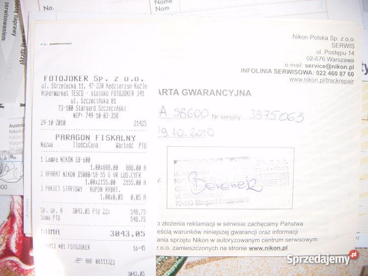 Nikon D5000 lampa nikon SB600 Sieradz