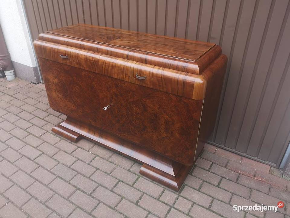 Komoda ARTDECO RTV Orzech Zjawiskowa Stara Antyk Meble Swarzędz