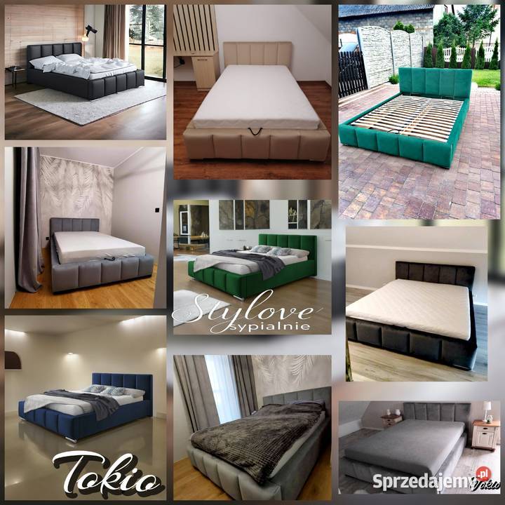 Łóżko tapicerowane Tokio z pojemnikiem na Ostrów Wielkopolski