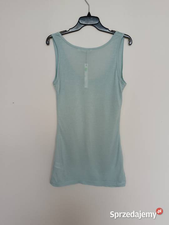 TOP SECRET Miętowy top z kieszonką M 100 modal Rozmiar 38(M) Gdynia