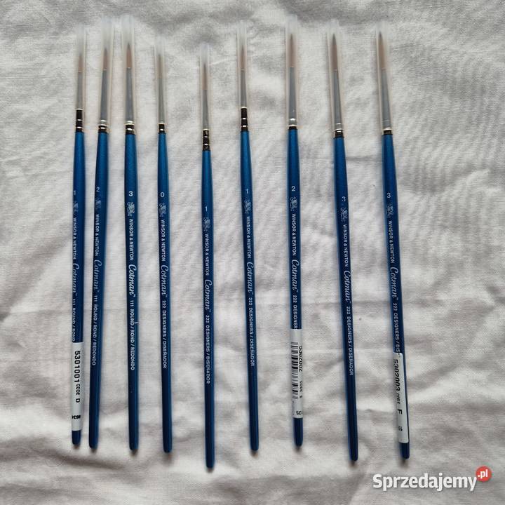 Pędzle WinsorNewton 9 Cotman 222 Cotman 111 Brzesko