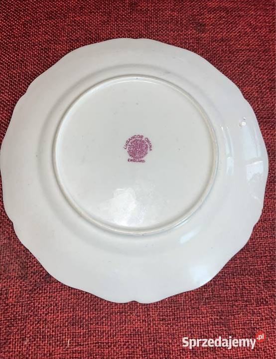 Talerzyk Staffordshire England Bażanty Porcelana i szkło