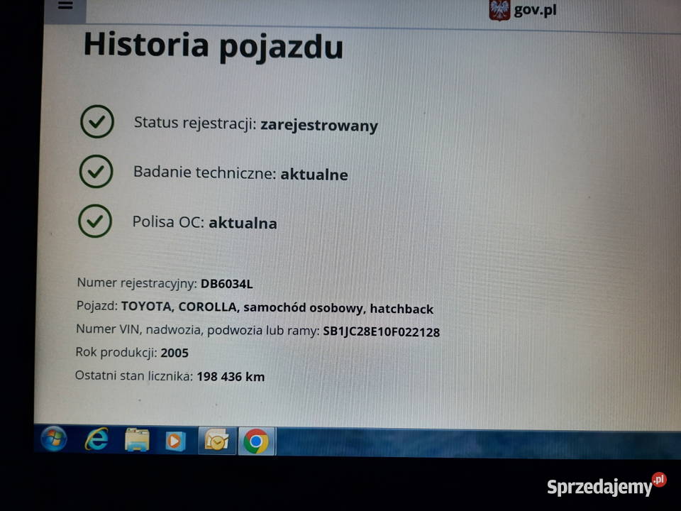 Toyota Corolla 14 D4D 90 salon przebieg 204000 Wałbrzych