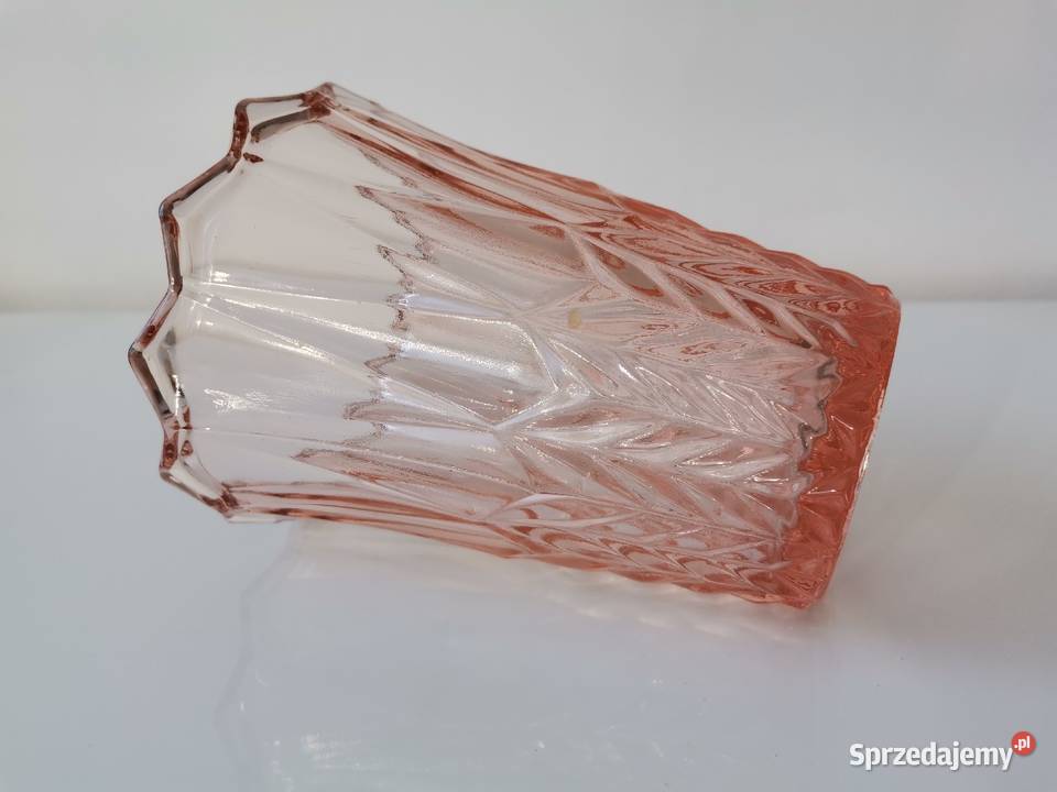 Stary różowy wazon szkło Art Deco Katowice sprzedam