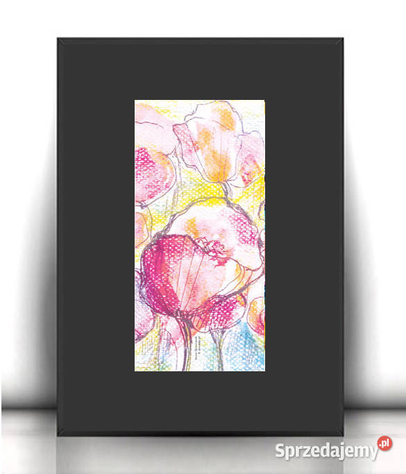 boho plakat A4 mały plakat z kwiatamikwiaty sprzedam
