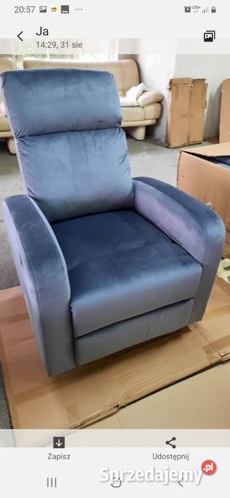 FOTEL RELAX rozkładany automatycznie OKAZJA Fotele