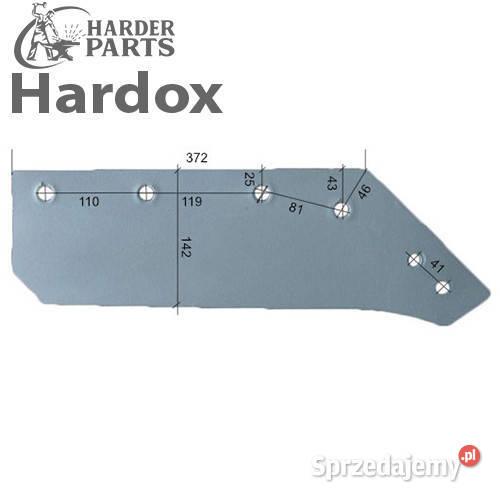 Lemiesz 14 300ha HARDOX 063014P do pługa Rolnictwo