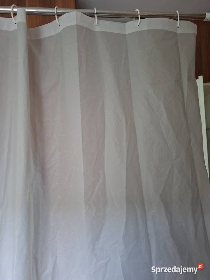 Kurtyna zasłona prysznicowa szara 180x200 Małkinia Górna