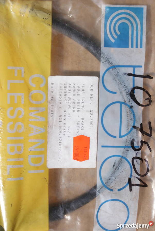 LINKA HAMULCA RĘCZNEGO AUDI 80 7887 LEWY TYŁ Części