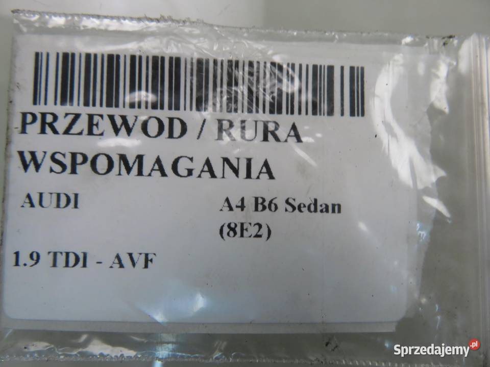 PRZEWÓD WSPOMAGANIA AUDI A4 B6 19 TDI PD 130 osobowe małopolskie