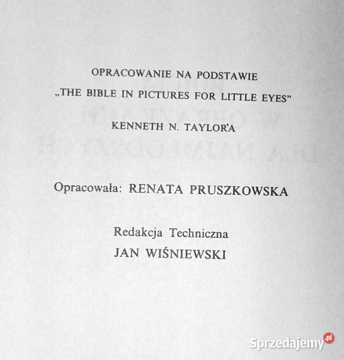 Biblia w obrazkach najmłodszych Kenneth N Taylor Pozostałe Chełm