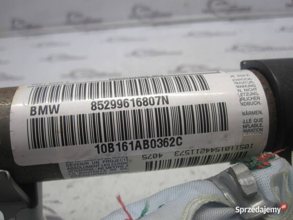 BMW E82 10r kurtyna prawa 85299616807N 34014324E Poduszki powietrzne świętokrzyskie Kielce