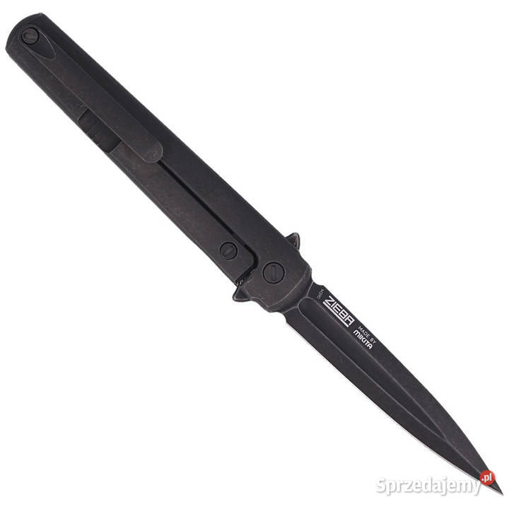 Nóż składany MKM Flame Dagger Black Titanium