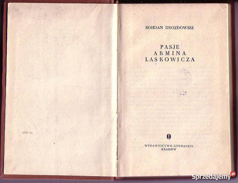 5988 PASJE ARMINA LASKOWICZA BOHDAN DROZDOWSKI Czyrna sprzedam