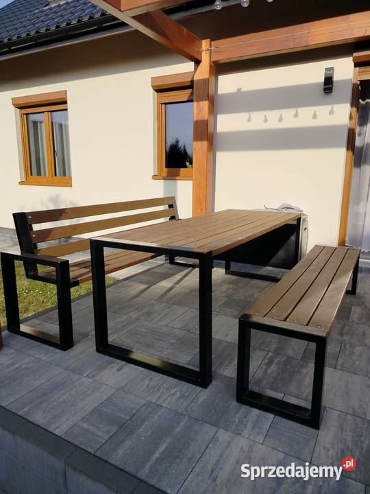 Stół i ławki ogrodowe