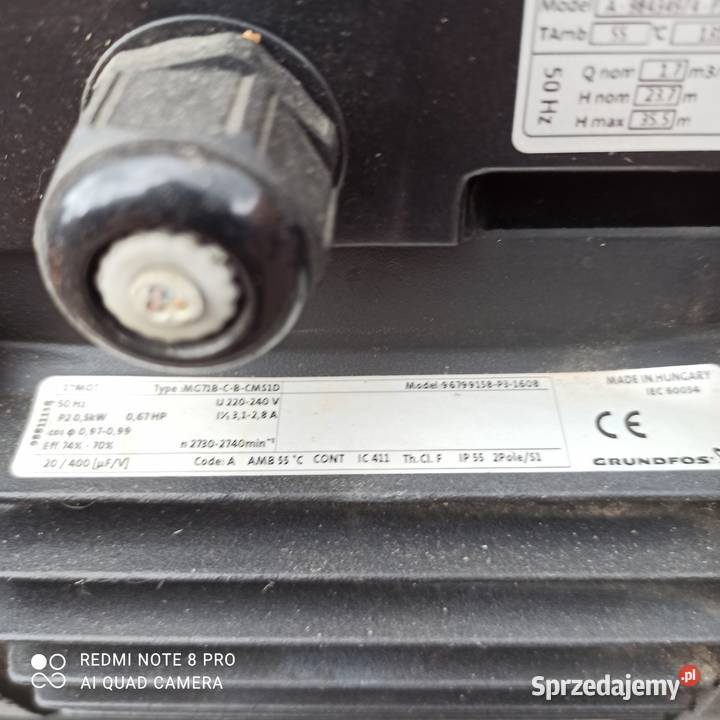 Pompa Grundfos Nowy Tomyśl