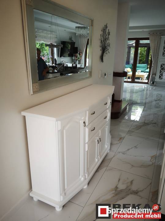 Biała Trzydrzwiowa Duża Szafa 133 3D3s Biały Dąb 216cm Grójec