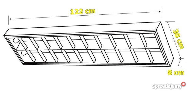 OPRAWA RASTROWA 2X36W IP20 EVG LAMPA ŚWIETLÓWKA Przasnysz