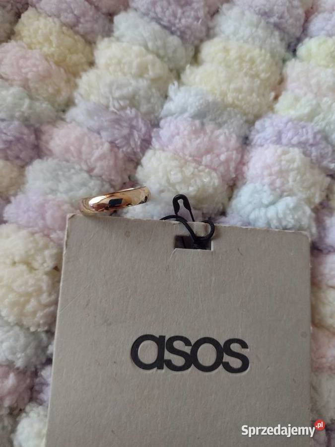 ASOS rozmiar 15 złota obrączka pierścionek NOWY Kraków