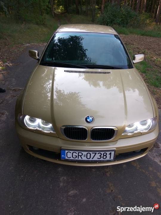 Złote BMW E46 Coupe LPG Grudziądz Sprzedajemy.pl