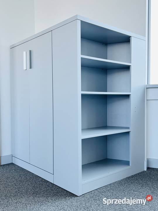 Regał narożny zamykany dwudrzwiowy z półkami mazowieckie Warszawa