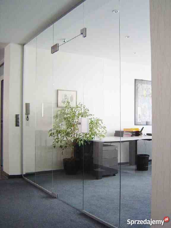 Zabudowy całoszklane Ścianki Szkalne i drzwi szk Poznań sprzedam