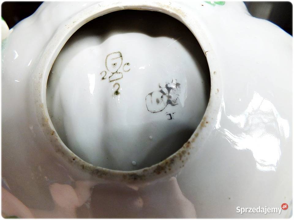 Patera Muszla na owoce porcelana glazurowana lubuskie Żary