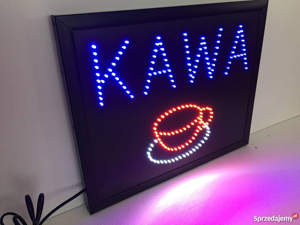 KAWA Reklama diodowa LED 50x40 zewnętrzna NOWA Pomiechówek
