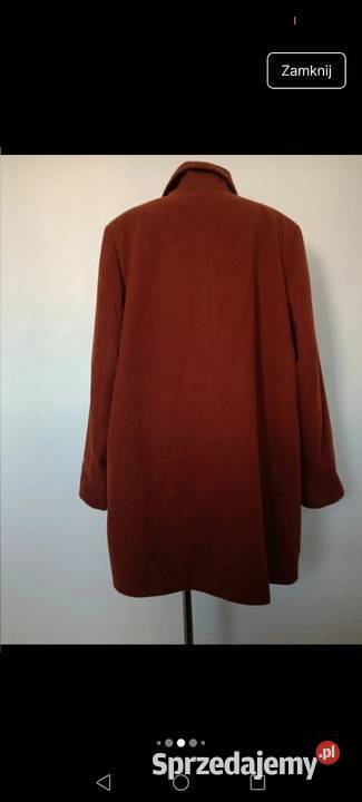 Płaszcz zimowy wełniany z kaszmirem oversize Krosno sprzedam