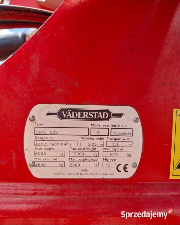 Brona talerzowa vaderstad carrier Pozostałe Żerków