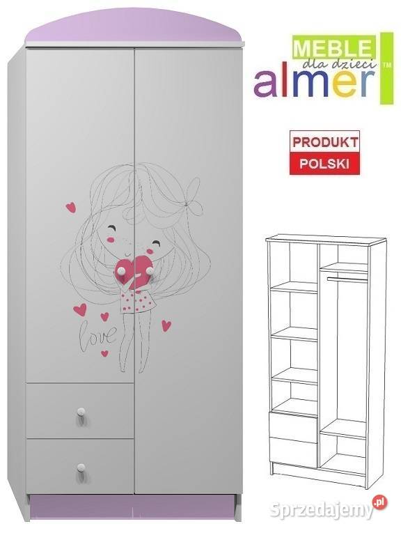 LOVE 23 N8 szafa dziecięca 80x53 w190 Mysłowice
