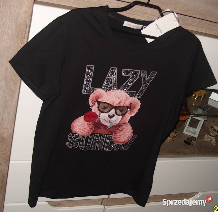 NOWA EmmaAlex Bluzka Tshirt z miśkiem cyrkonie r Rawicz