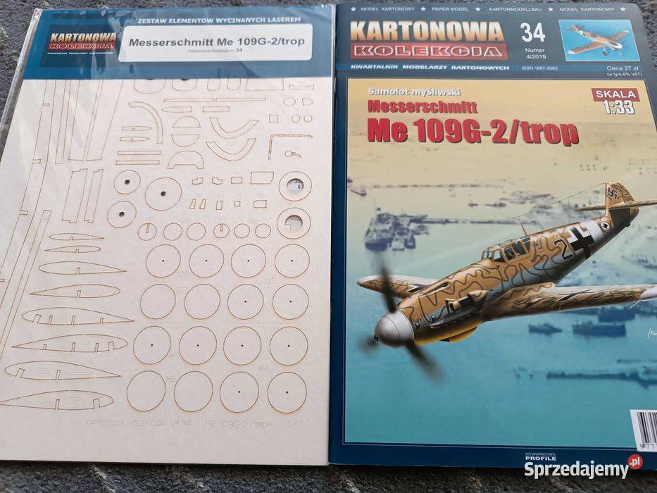 Me109G2trop Kartonowa kolekcja Warszawa