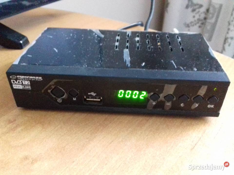Dekoder TV esperanza DVBT2 HEVC EV107 HDMI Scart Bydgoszcz