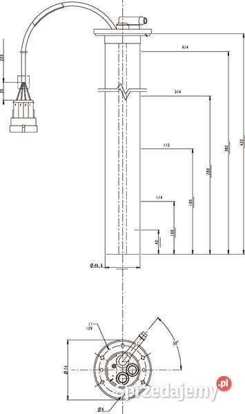 Czujnik poziomu paliwa kpl 2904520000 Kamionna