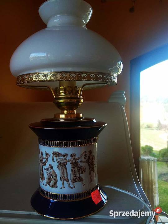 Lampa z kobaltem i scenami
z amfor greckich Gdańsk