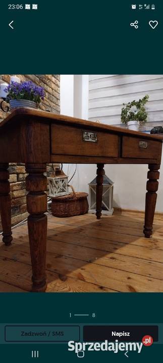 Stół przedwojenny stary retro elektycxny ciezki Stoły, krzesła, biurka pomorskie Gdańsk sprzedam