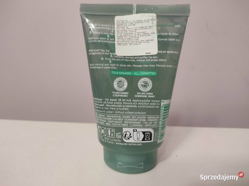 Yves Rocher żel do twarzy nowy Pure Menthe Dla kobiet Płock