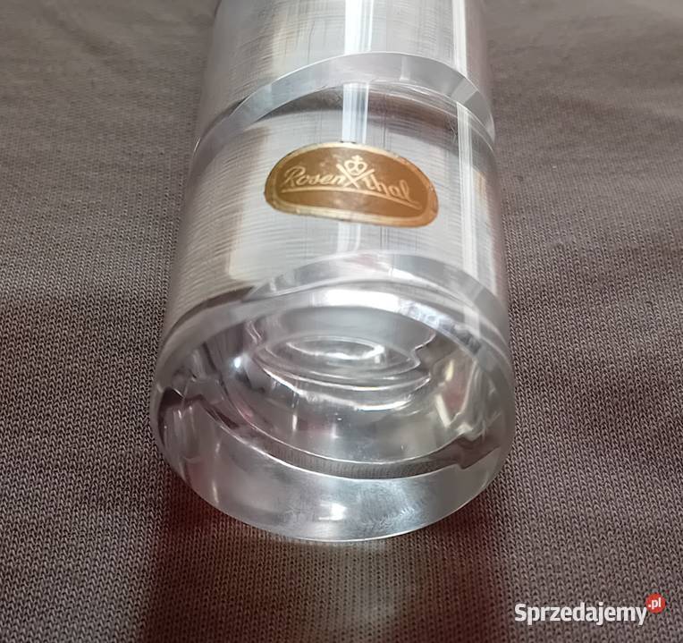 Świecznik kryształowy Rosenthal Sygnowany Koźminek