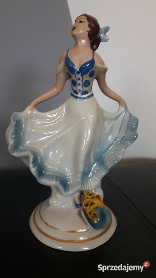 Figurka porcelanowa tancerka Steatyt Zygmunt Porcelana i szkło Janów Lubelski