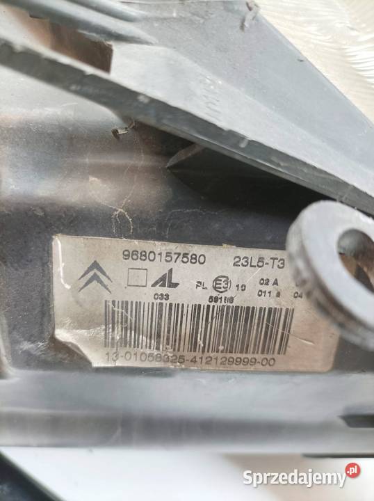 LAMPA PRZÓD LEWA EUROPA 9680157580 Citroen C3 I