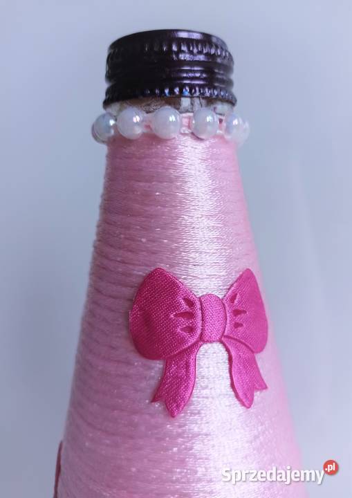Butelka ręcznie zdobiona Baby Girl 750 ml Baby Pozostałe Dla Dziecka Katowice