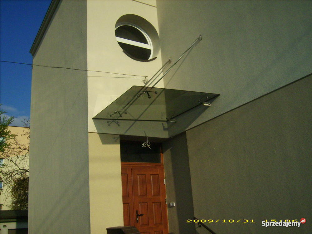 Daszek szklany dachy szkła zadaszenie szklane