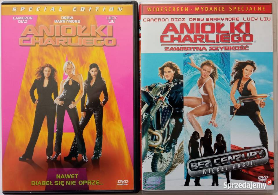 Aniołki Charliego 12 2DVD Cameron Diaz Lucy Liu Łódź