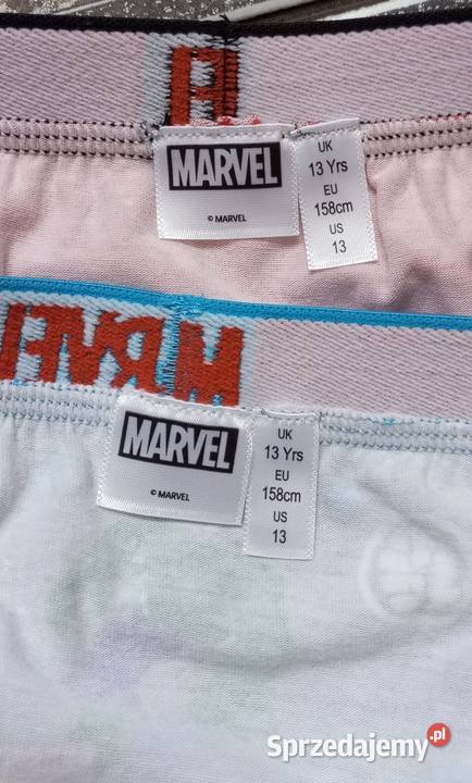 Marvel bokserki chłopięce bielizna 158 13 lat podkarpackie Sędziszów Małopolski