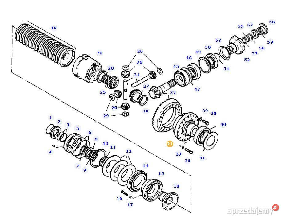 Fendt 927 930 933 936 dyfer dyferencjał