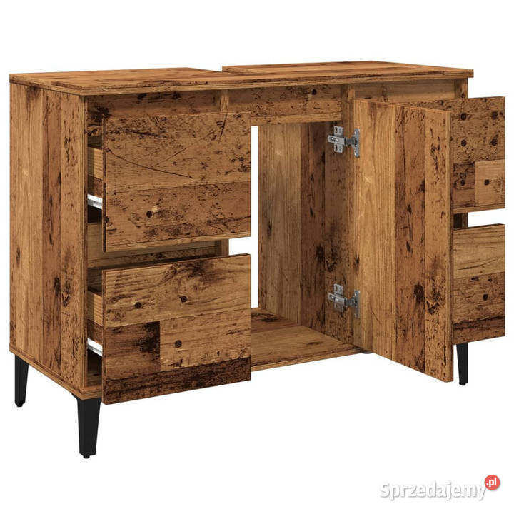 Szafka pod umywalkę stare drewno 80x33x60 Łazienkowe mazowieckie Warszawa sprzedam